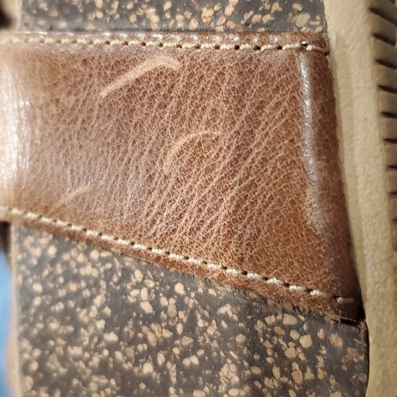 Dansko Savanah brown leather adjustable wedge sandals - Picture 6 of 14